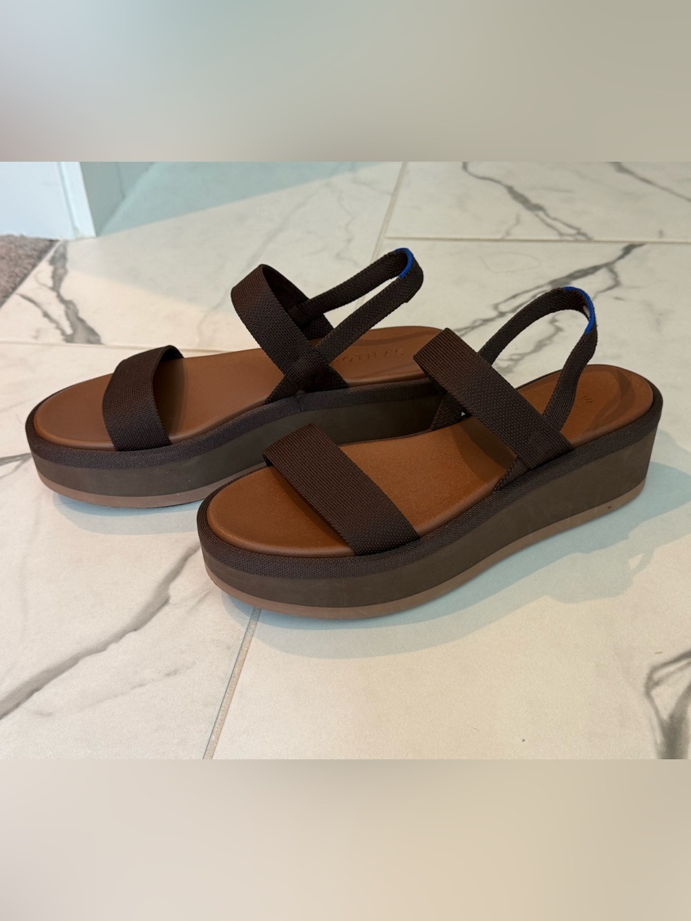 Rothy's Brown Platform Strap Sandals - Picture 4 of 4